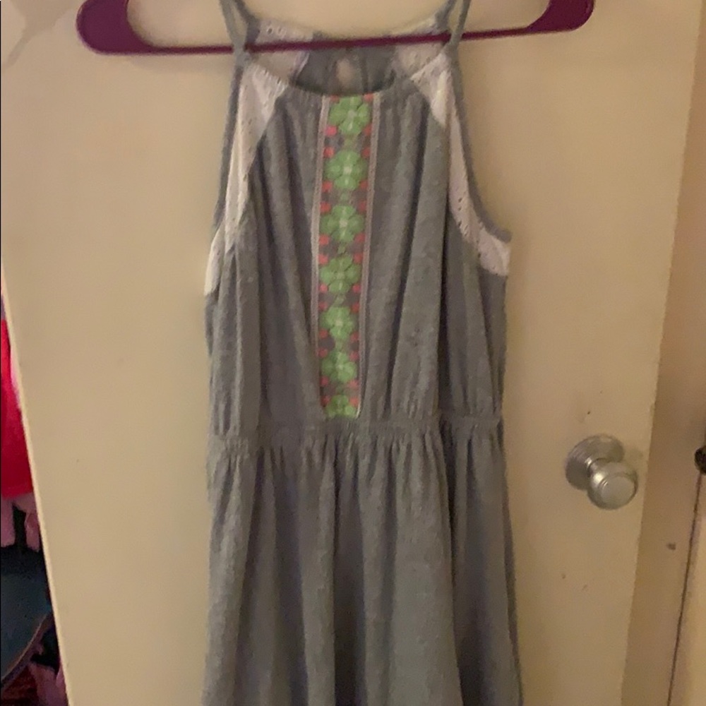 Grey halter dress